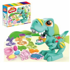 MARKET TOYS - Dinosaurio Juego De Plastilina 6 Tarritos 9 Moldes