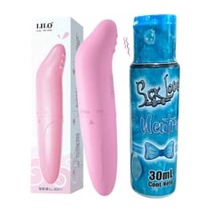 GENERICO - Bala Vibradora Vibrador Consolador + Lubricante Neutro 30 Ml