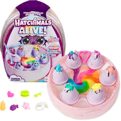 HATCHIMALS - Alive con 6 mini figuras en color revelan huevos