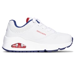 SKECHERS - Tenis Niño Uno Stand On Air - Blanco-Rojo