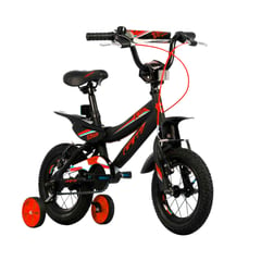 GW - Bicicleta para niños 12 Txt 650 2-5 años Negro-Rojo