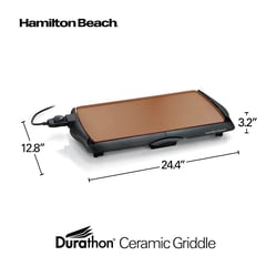 HAMILTON BEACH - Plancha parrilla eléctrica Rose Goals 38518r