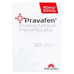 PHARMA - Pravafen 40 Mg / 160 Mg por 30 Capsulas Duras.