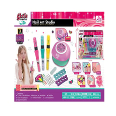 MONKEY BRANDS - Set De Manicure Para Niñas Con Lampara Secadora Y Accesorios