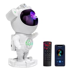 GENERICO - Proyector Galaxias Luna Astronauta Bluetooth