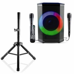 ENERGY PLUS - Combo Sonido Total Bafle 8 Recargable con Soporte Trípode