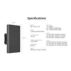 SONOFF - Interruptor de luz inteligente, interruptor WiFi de 2.4 GHz