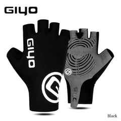 GENERICO - Guantes Giyo Dedo Corto Negro - Talla M