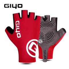 GENERICO - Guantes Giyo Dedo Corto Rojo Talla M