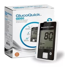 GLUCOQUICK - Glucómetro Digital GD50 Medidor De Glucosa En Sangre diabetes