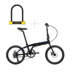 DTFLY - Bicicleta Plegable Tern B8 Negra + 8010