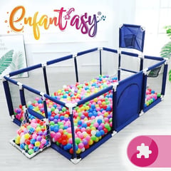 MUNDO BEBE - Corral Piscina grande con accesorios Para Bebes Y Niños azul