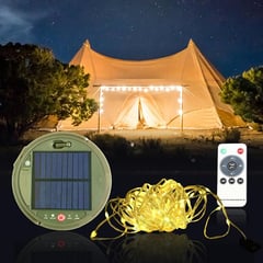 CAMPINGAZ - Lampara camping solar recargable con cadena de luz