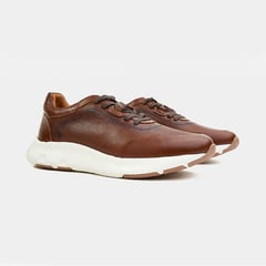 CRYDS INNOVATION IN LEATHER - Tenis Casual Miel en cuero para hombre CRYDS LEATHER