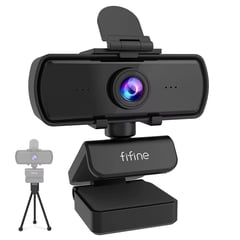 FIFINE - Cámara web Full HD 1440p para PC Webcam con micrófono