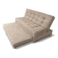 MUEBLES ONLINE - Sofa cama Nido Tarima Brooke Tela Camel