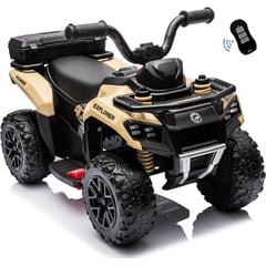 BEBESUNITA - Moto Carro Eléctricos Control Spray Bluetooth Usb - Beige