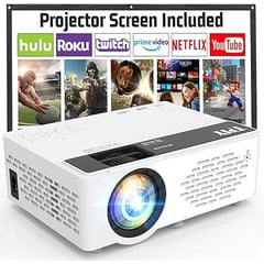 AMERICAN GENERICS - Proyector TMY Con Bluetooth y Wifi Con Puerto USB y HDMI