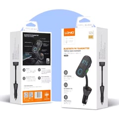 LDNIO - Cargador para auto con transmisor USB-C dual C705Q