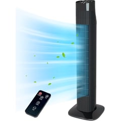 NEX - Ventilador de Torre Ahorrador de Energía de 86 cm Negro