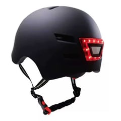 ONWHEELS - Casco Urbano Ajustable Equipado Con Luz Led Negro