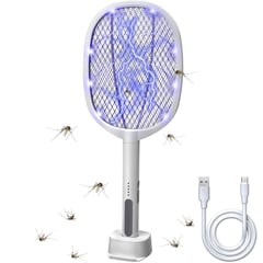 GENERICO - Raqueta Mata Mosquitos y Zancudos Recargable Con Luz Led