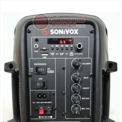 SONIVOX - Cabina Profesional Recargable VS-SS2378 BT FM USB NEGRO