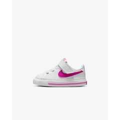 NIKE - TENIS BEBE COURT LEGACY BTV BLANCO FUCSIA DA5382-124