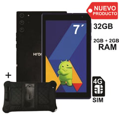 KRONO - Tablet 7 Pulgadas Sim Card 2GB RAM 32GB Android 13 Negro