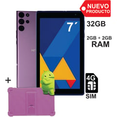 KRONO - Tablet 7 Pulgadas Sim Card 2GB RAM 32GB Android 13 Morado