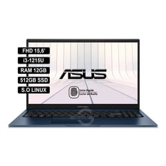 ASUS - PORTATIL 156 FHD INTEL i3-1215U RAM 12GB 512GB SSD Blue