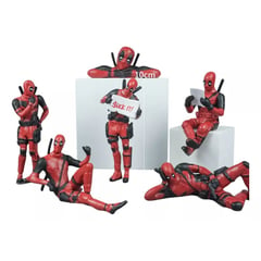 GENERICO - Figuras Deadpool Colección Set X 6 Muñecos