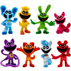 GENERICO - Figuras Smiling Critters Grandes Colección Set X 8 Muñecos