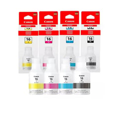 CANON - Kit 4 Tintas Gi-16 Para Maxify Gx6010 Y Gx7010 Tinta Bk,c,m,y