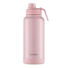 NOVUM - TERMO DEPORTIVO 32 OZ/ 950 ML ROSADO PASTEL CON BASE SILICONA