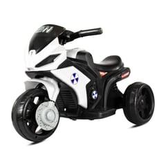 PRINSEL - Moto Electrica Recargable niños niñas Paris GP Blanco 6V