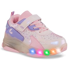 LOS GOMOSOS - Tenis Patines Luces Grade Rosa para Niña