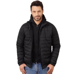 GENERICO - Chaqueta Abrigo Ligero Hombre Impermeable Acolchada Con Capota