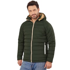 GENERICO - Chaqueta Abrigo Hombre Impermeable Acolchada Urbana Con Capota