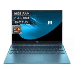 HEWLETT PACKARD - HP PAVILION 15-EH3003LA - AMD RYZEN 7 7730U - 16GB DDR4 - 512GB SSD 15,6" FHD AZUL NIEBLA