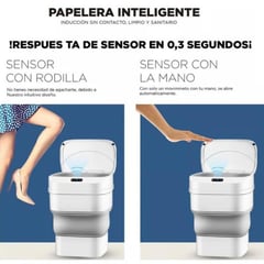 TV NOVEDADES - Papelera Con Sensor Inteligente Plegable Silicona