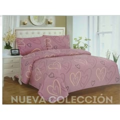 CASA LUNA - Juego De Sabanas Cama Doble 21cm - corazones