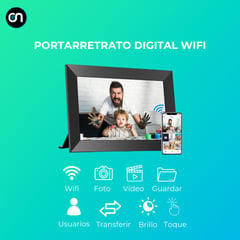 GENERICO - Portarretrato marco de fotos inteligente digital wifi 32gb