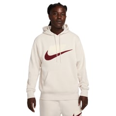 NIKE - Hoodie Club Brushed Back Chenille Futura-Blanco