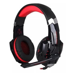 KOTION EACH - Audífonos Gamer G9000 Negro Y Rojo Con Luz Led