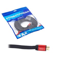 UNITEC - Cable Hdmi 4k 5 Metros Flat Plano Premium Alta Velocidad