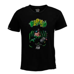 CREACIONES NU CROWN - Camiseta Ferxxo Feid Guantes Nu Crown Hombre Color Negro