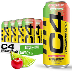 CELLUCOR - C4 Energy Drink STARBURST CHERRY (Energizante) - 12 latas