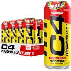 CELLUCOR - C4 Energy Drink SKITTLES (Energizante) - 12 latas