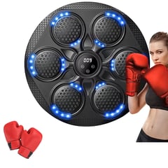 MILOPTS - Máquina Boxeo Musical Inteligente Bluetooth Luz Led Guantes